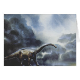 Vintage dinosauriërs, Barapasaurus met onweerswolk