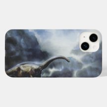 Vintage dinosauriërs, Barapasaurus met onweerswolk