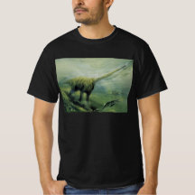 Vintage dinosauriërs, Brachiosaurus zwemt in oceaa
