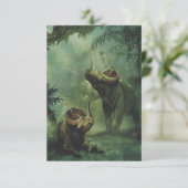 Vintage dinosauriërs, Centrosaurus in de jungle (Staand voorkant)