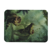 Vintage dinosauriërs, Centrosaurus in de jungle Magneet (Horizontaal)