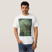 Vintage dinosauriërs, Centrosaurus in de jungle T-shirt (Voorkant volledig)
