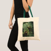 Vintage dinosauriërs, Centrosaurus in de jungle Tote Bag (Voorkant (product))