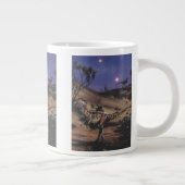 Vintage dinosauriërs, Dilophosaurus op een sterren Grote Koffiekop (Rechts)