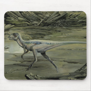 Vintage dinosauriërs, een Krijt Hypsilophodon Muismat