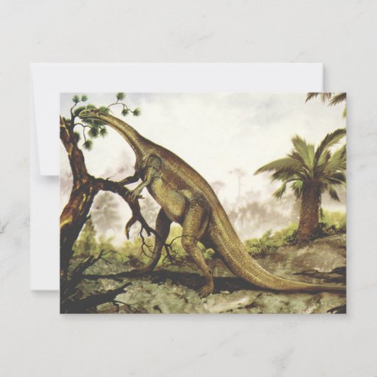 Vintage dinosauriërs, Plateosaurus die van bomen g (Voorkant)