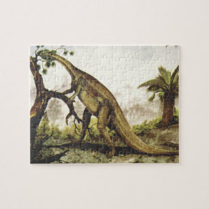 Vintage dinosauriërs, Plateosaurus die van bomen g Legpuzzel
