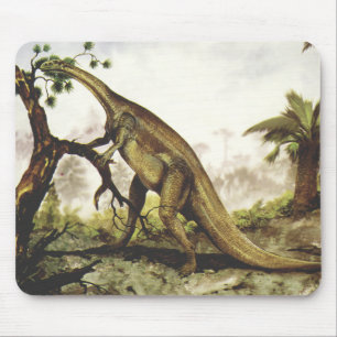 Vintage dinosauriërs, Plateosaurus die van bomen g Muismat