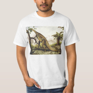 Vintage dinosauriërs, Plateosaurus die van bomen g T-shirt