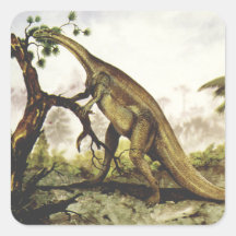 Vintage dinosauriërs, Plateosaurus die van bomen g