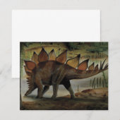 Vintage dinosauriërs, Stegosaurus, staart met stek (Voorkant / Achterkant)