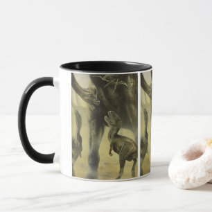 Vintage dinosauriërs, Torvosaurus en Brachiosaurus Mok