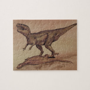 Vintage dinosauriërs, vleesetende Giganotosaurus Legpuzzel