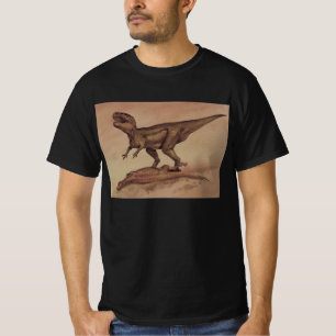 Vintage dinosauriërs, vleesetende Giganotosaurus T-shirt