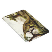 Vintage Dinosaurus, Plateosaurus Grazing op bomen Magneet (Rechterzijde)