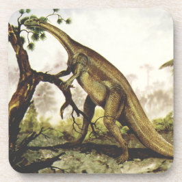 Vintage Dinosaurus, Plateosaurus Grazing op bomen Onderzetter