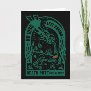 Vintage Disc Golf Geen Schijf Achtergelaten Funny Kaart