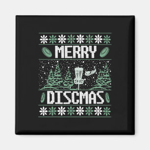Vintage Disc Golf Lelijke Kerst Merry Discmas Fees Magneet