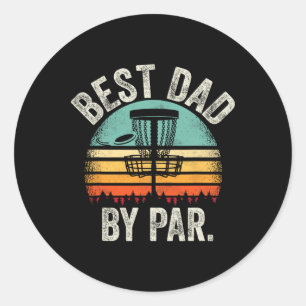 Vintage Disc Golf Papa - Beste Papa Door Par Disk Ronde Sticker