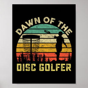 Vintage Disc Golf Speler Dawn Of The Disc Golfer G Poster
