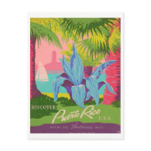 vintage "Discover Puerto Rico"