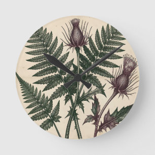 Vintage Distel en Varens Botanisch Ronde Klok