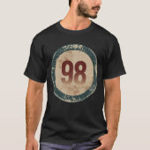 Vintage Distressed Number 98 T-shirt (Voorkant)