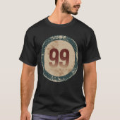 Vintage Distressed Number 99 T-shirt (Voorkant)