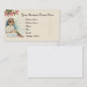 Vintage Diva en Rozen Visitekaartje (Voorkant / Achterkant)