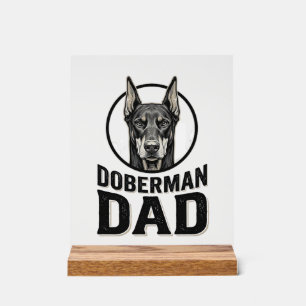 Vintage Dobermann Vader Gravure Hond Liefhebber De Acryl Bord
