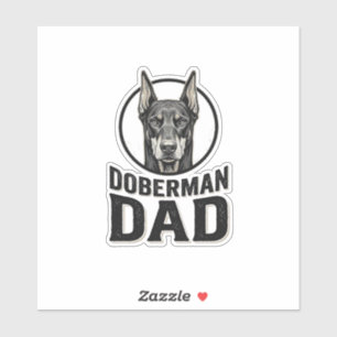 Vintage Dobermann Vader Gravure Hond Liefhebber On Sticker