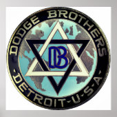 Vintage Dodge Brothers Poster (Voorkant)