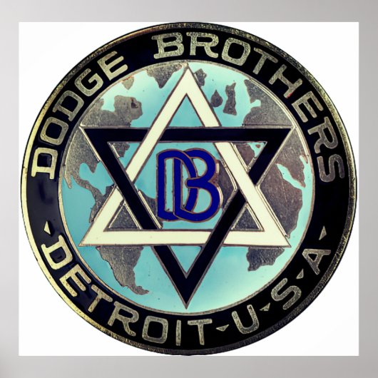 Vintage Dodge Brothers Poster (Voorkant)