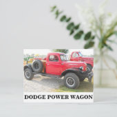 Vintage Dodge Truck Briefkaart (Staand voorkant)