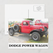 Vintage Dodge Truck Briefkaart (Voorkant / Achterkant)