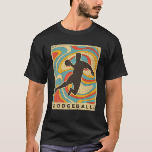 Vintage Dodgeball Sport Retro Poster T-shirt