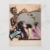 Vintage Dodly Sin Lust Briefkaart (Voorkant)