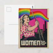 Vintage doet het voor uw zussen Briefkaart (Voorkant / Achterkant)