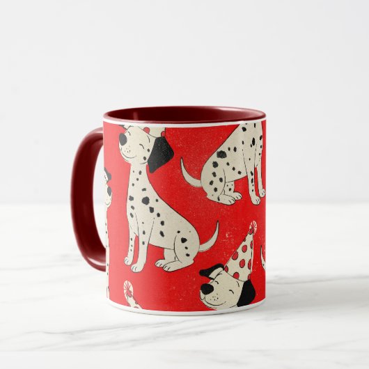 Vintage Dog Birthday  Mok (Voorkant links)