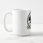 Vintage Dog Camping - Campfire Companion Retro Koffiemok (Links)