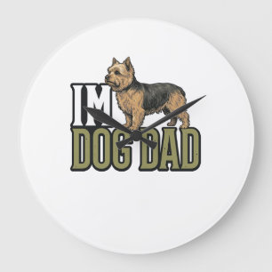 Vintage Dog Dad Terrier Graveren Shirt Ontwerp_1 Grote Klok
