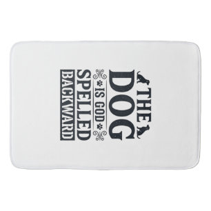 Vintage Dog Is God Spelled Backward Shirt Design_1 Badmat