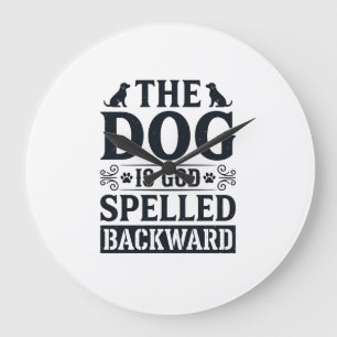 Vintage Dog Is God Spelled Backward Shirt Design_1 Grote Klok