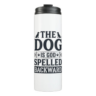 Vintage Dog Is God Spelled Backward Shirt Design_1 Thermosbeker