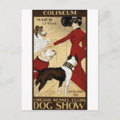 Vintage Dog Show Chicago Briefkaart (Voorkant)