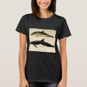 Vintage dolfijnen, zeezoogdieren dieren t-shirt