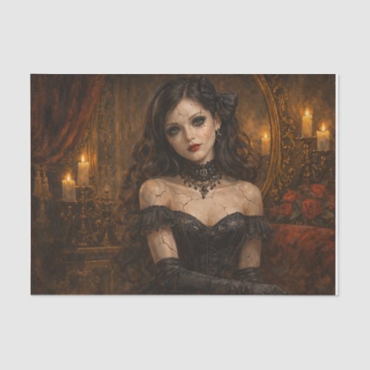 Vintage Doll  Tissuepapier (Voorkant)