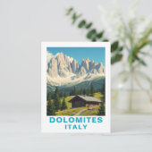 Vintage Dolomites Italy Travel Postcard Briefkaart (Staand voorkant)