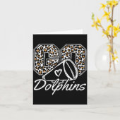 Vintage Dolphins Back To School Srit Kaart (Gele Bloem)