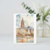 Vintage Dom/Cathedral Frankfurt Germany Briefkaart (Staand voorkant)